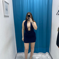 Mini dress con scollo 24960