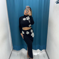 Twin Set Gonna e Maglia con Dettagli Sparkle-65090