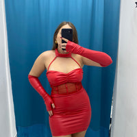 Vestito in ecopelle 6999
