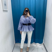 Pantalone slim fit bianco 8870