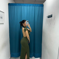 Vestito lungo con scollo sul retro 33994