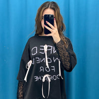 Maglia con manica in pizzo 7691
