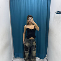 Corsetto Satin Noir 2815