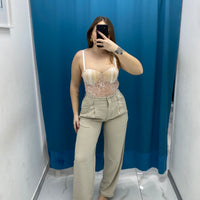 Pantalone wide leg 4916