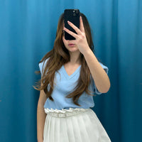 Gonna plissettata bianca 52109