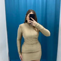 Vestito in lycra con scollo 12701
