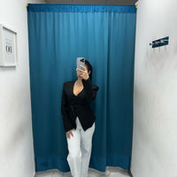 Jeans bianco wide leg 33813