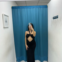 Vestito lungo cut out 40196