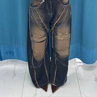 Jeans “Cognac Knee Patch” 93068