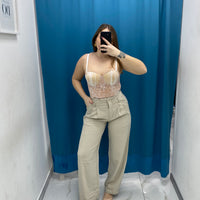 Pantalone wide leg 4916