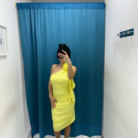 Vestito con fiore 10541