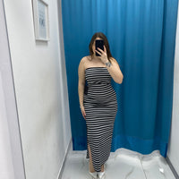Vestito lungo a righe 19923