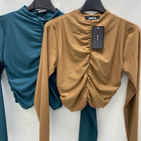 Maglia basic drappeggiata 5272