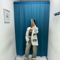 Jeans wide leg sabbiato 55382