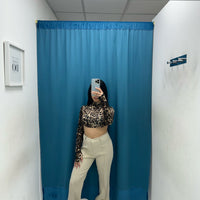 Pantalone a zampa beige 11627