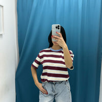 T-shirt a righe Lumina 2287
