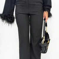 Pantalone wide leg-11938
