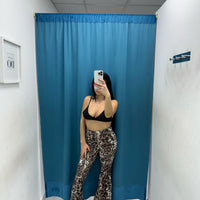 Pantalone a zampa maculato 10028