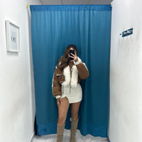 Gonna ecopelle con spacco bianca 30032