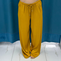 Pantalone palazzo satin 24205