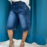 Bermuda denim cargo 8022