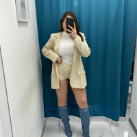 Coordinato giacca e shorts culotte 22191