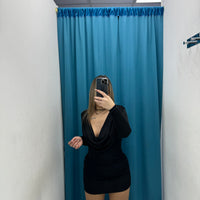 Vestito con drappeggio 12702