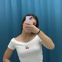 Maglia con ciliegia 129214