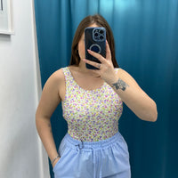 Body a fiori con scollo 8763
