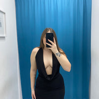 Mini dress con scollo 24960