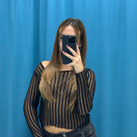 Maglia con trasparenze 1323