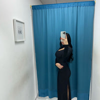 Vestito lungo con spacco 16217