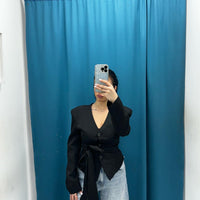 Giacca con cintura 6817