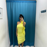 Vestito con fiore 10541