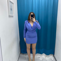 Vestito con drappeggio 12702