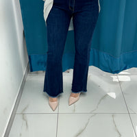 Jeans flare denim scuro 3023