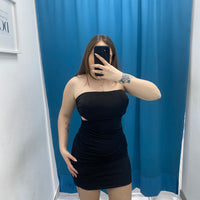 Vestito a fascia cut out