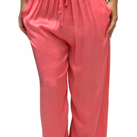 Pantalone palazzo satin 24205