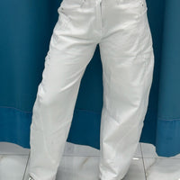 Jeans balloon bianco 8585