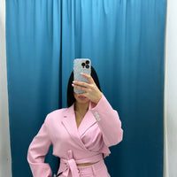 Giacca corta rosa Lumina 2219