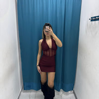 Midnight Sheer Dress - 6049