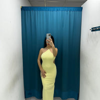 Vestito lungo con scollo sul retro 13659