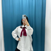 Camicia con fiocco 15933