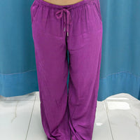 Pantalone palazzo satin 24205