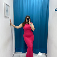 Vestito lungo con scollo 24439