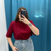 Maglia a mezze maniche con spalline 93755