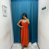 Vestito longuette in lino 9136