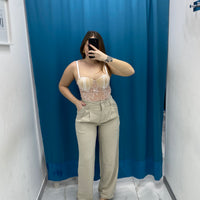 Pantalone wide leg 4916