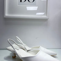 Décolleté mini bianco