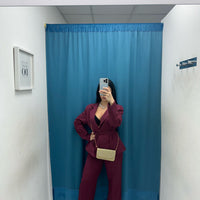 Tailleur con cintura 13158